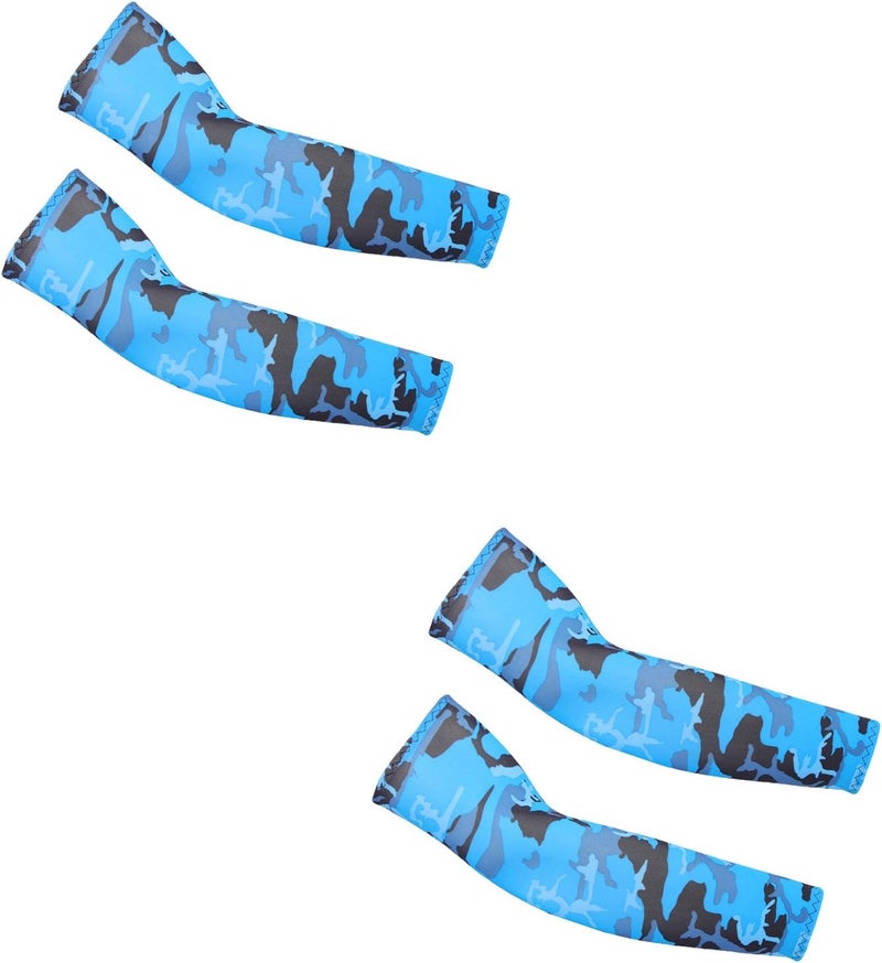 PFFY 2 Pairs UV Protection Cooling Arm Sleeves for Men and Women UPF 50 Sun Sleeve - Image 1